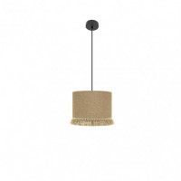 Distribuidor - Lâmpadas Diversas | Colgantes Moderno | COLGANTE SIBILA 1XE27 NEGRO/ARENA REGX40X40 CM Ref: 186394009
